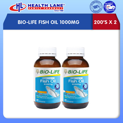 BIO-LIFE MINYAK IKAN 1000MG (200'Sx2)